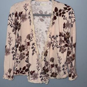 Spartina SM Floral  Fringe Shrug